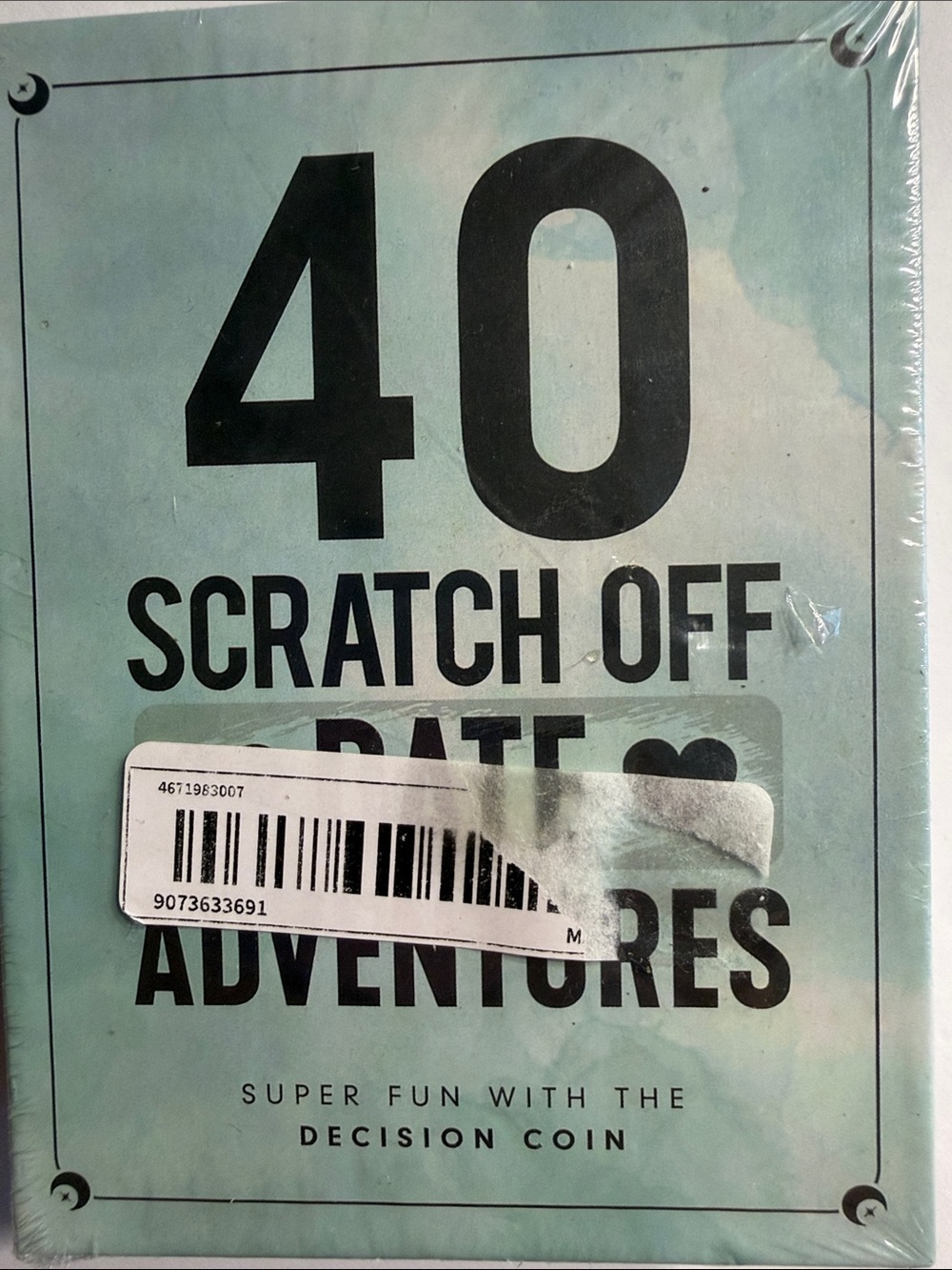 40 Scratch Off Date Adventures - Mint Green Scratch-Off cards